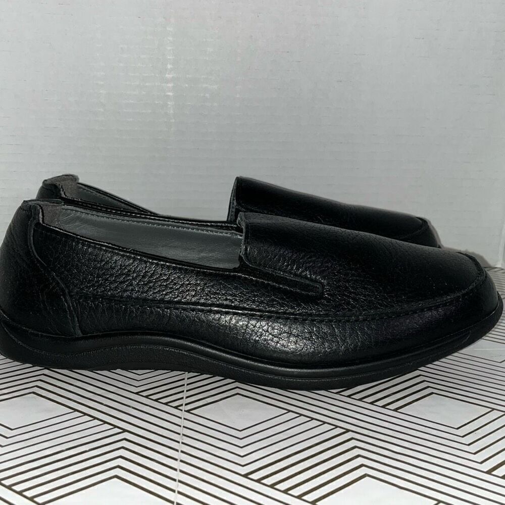 SAS Men’s Size 8.5 Weekend Slip On Comfort‎ Loafers Black Leather Casual Shoes